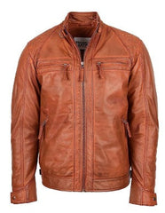 Mens Diamond Classic Leather Jacket For Men The Leather Fit