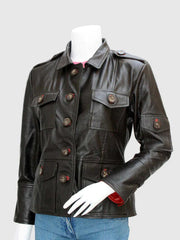 Dark Brown Leather Jacket The Leather Fit