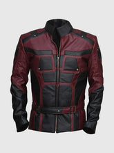 Red & Black Cafe Racer Jacket The Leather Fit