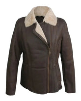 Jessica Vegan Aviator Leather Jacket The Leather Fit