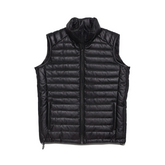 Mens Black Quilted Leather Vest The Leather Fit