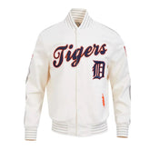 Detroit Tigers Logo Game Day Eggshell Jacket The Leather Fit