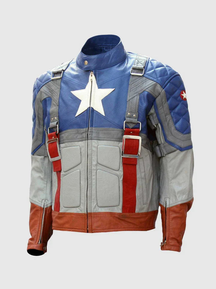 Multi Color Motorcycle Jacket The Leather Fit