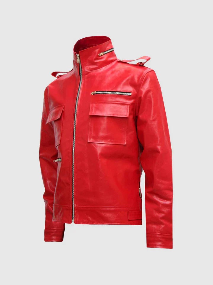 Red Leather Motorcycle Jacket The Leather Fit