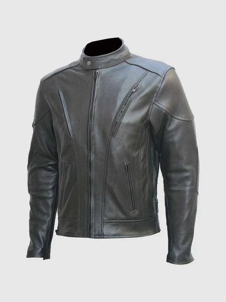 Classic Black Motorcycle Jacket The Leather Fit