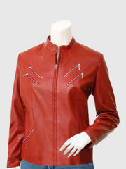 Classic Red Leather Jacket The Leather Fit