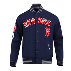 Boston Red Sox Current Logo Game Day Navy Jacket The Leather Fit