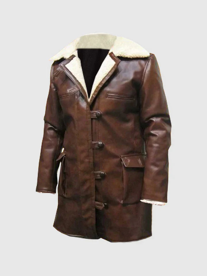 Long Leather Coat With Fur The Leather Fit