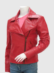Red Leather Moto Jacket The Leather Fit