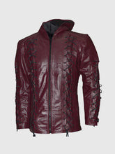 Maroon Leather Hoodie The Leather Fit