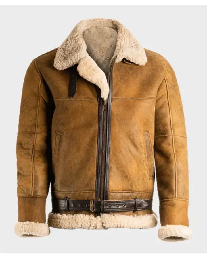 Jay Brown Sheepskin SF Leather Jacket The Leather Fit