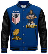 Stegaro Gridson Feel Good Fridays Danny Barrett Varsity Jacket The Leather Fit