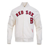 Boston Red Sox Logo Game Day Eggshell Jacket The Leather Fit