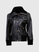 Black Leather Bomber Jacket The Leather Fit