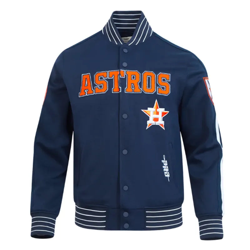 Houston Astros Current Logo Game Day Navy Jacket The Leather Fit