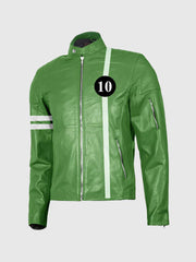 Green Leather Motorcycle Jacket The Leather Fit