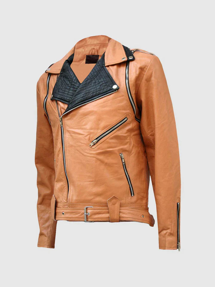 Tan Leather Motorcycle Jacket The Leather Fit