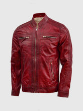 Waxed Burgundy Jacket The Leather Fit