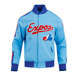 Montreal Expos Logo Game Day Uni Blue Jacket The Leather Fit