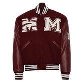 Morehouse College Maroon Varsity Jacket The Leather Fit