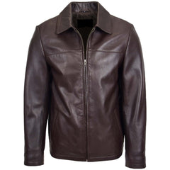 Brown Real Leather Jacket Men The Leather Fit