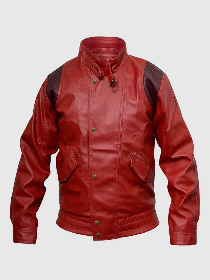 Red Leather Bomber Jacket The Leather Fit