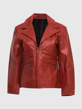 Zipper Leather Biker Coat The Leather Fit