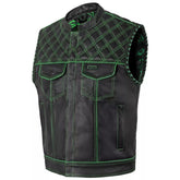 Men’s Real Leather Biker Vest – Durable, Sleek, and Road-Ready Design The Leather Fit