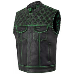 Men’s Real Leather Biker Vest – Durable, Sleek, and Road-Ready Design The Leather Fit