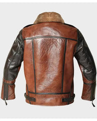Thompson Distressed Shearling Aviator SF Jacket The Leather Fit
