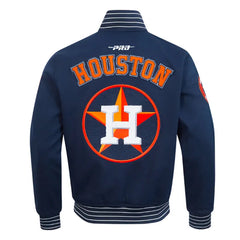 Houston Astros Current Logo Game Day Navy Jacket The Leather Fit