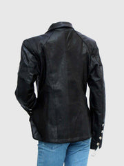 Black Military Leather Jacket The Leather Fit