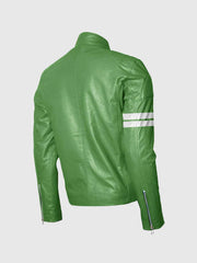 Green Leather Motorcycle Jacket The Leather Fit
