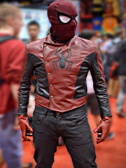 Red & Blue Leather Jacket The Leather Fit