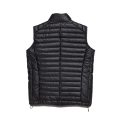 Mens Black Quilted Leather Vest The Leather Fit