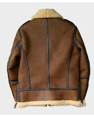 Johnson Brown SF Shearling Soft Leather Jacket The Leather Fit