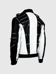 Black & White Leather Jacket The Leather Fit