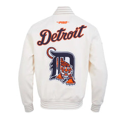 Detroit Tigers Logo Game Day Eggshell Jacket The Leather Fit