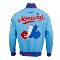 Montreal Expos Logo Game Day Uni Blue Jacket The Leather Fit