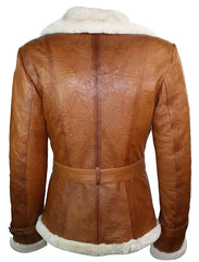 Rachael Aviator Double Breasted Leather Jacket The Leather Fit