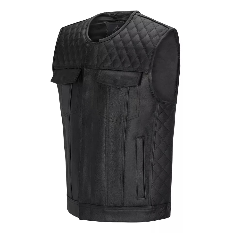 Vintage Leather Vest for Men – Classic Western & Biker Hybrid Look The Leather Fit