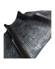 Men’s Black Embossed Biker Leather Vest The Leather Fit