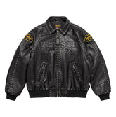 Supreme®/Vanson Leathers® Studded Leather Jacket (Black) - The Leather Fit