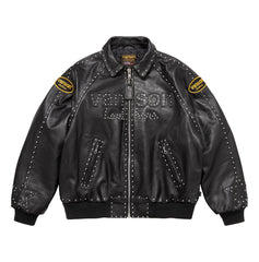 Supreme®/Vanson Leathers® Studded Leather Jacket (Black) - The Leather Fit