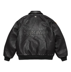 Supreme®/Vanson Leathers® Studded Leather Jacket (Black) - The Leather Fit