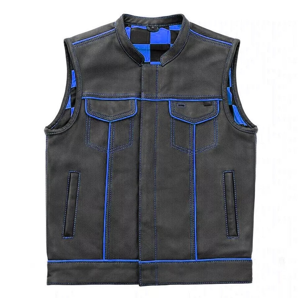 The Leather Fits Men’s Café Racer Vest – Minimalist Urban Rider Edition The Leather Fit