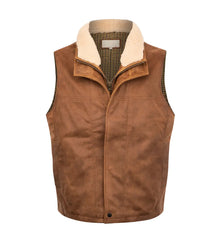 Mens Lone Pine Bourbon Classic Leather Vest The Leather Fit