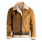 Brad Men’s Brown B-3 Bomber Leather Jacket The Leather Fit