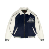 CLASSIC WHITE LEATHER VARSITY JACKET The Leather Fit