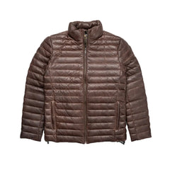 Classic Brown A2 Leather Down Jacket The Leather Fit